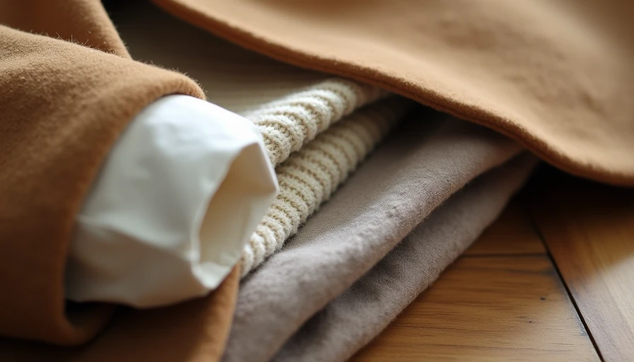 Textural detail of soft layered familiar outfit combinations
