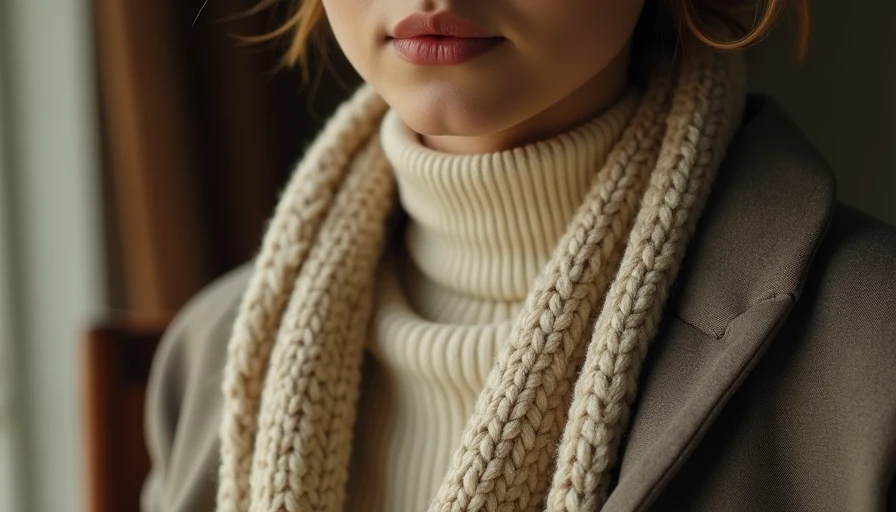 Layered turtleneck and blazer detail inspired by timeless film style