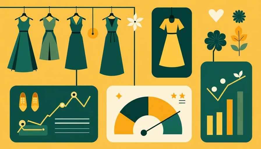 Illustration for vintage outfit dress
