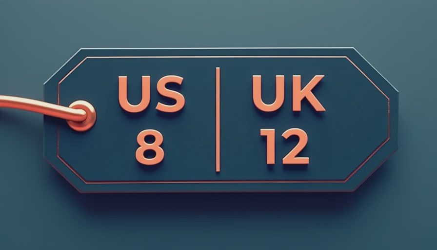Visual context for american and uk sizes clothes